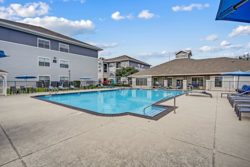 swimming pool with sundeck
