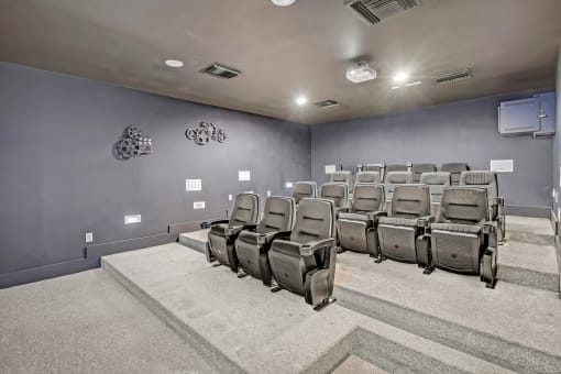 the theater room