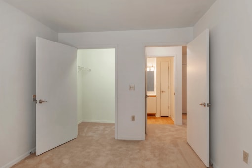 Carpeted Bedroom with Walk in Closet