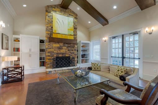 Clubhouse interior with furniture