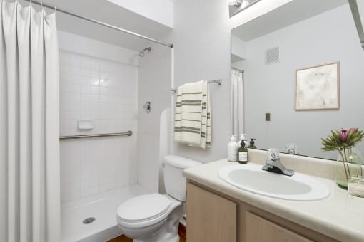 a bathroom with a toilet sink and bathtub