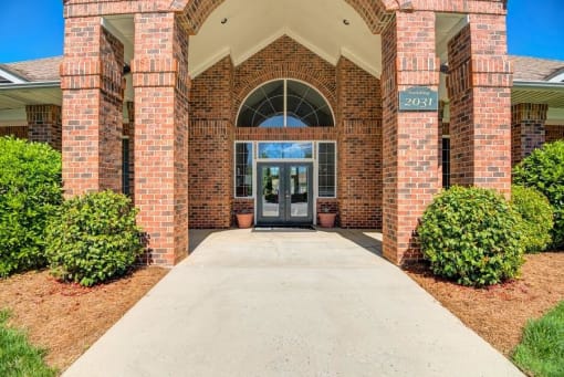 Walkway Leading to the Leasing Office Entrance