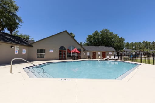 our apartments have a large pool for residents to enjoy