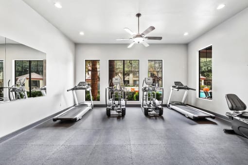 Fitness Center with Exercise Equipment