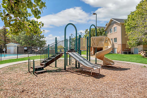 Playground with slides