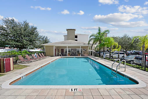 our apartments showcase an unique swimming pool