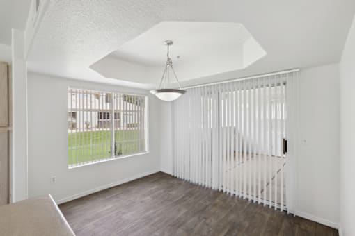 Large window in a room at The Village at Sun Valley Apartments, Mesa Arizona