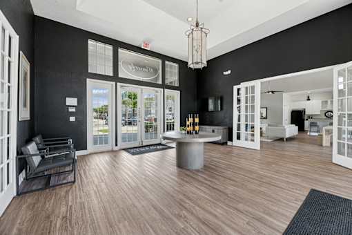 leasing office interior