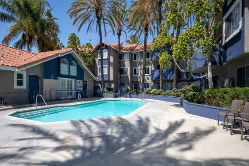 San Tropez Santa Ana, CA Pool Area