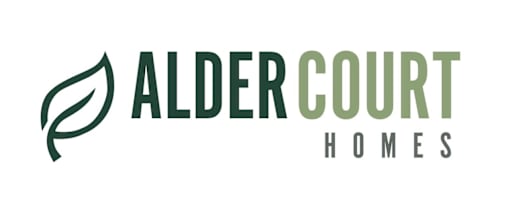 The image is a logo for a company named Alder Court Homes.