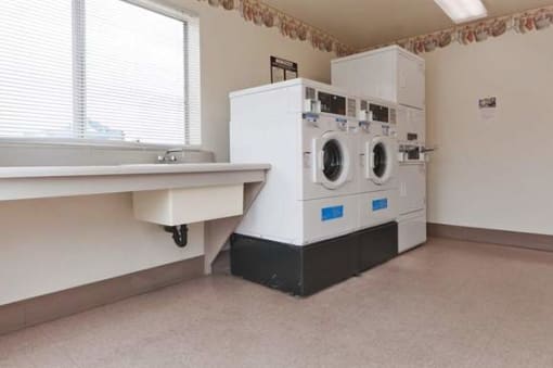 on-site laundry room