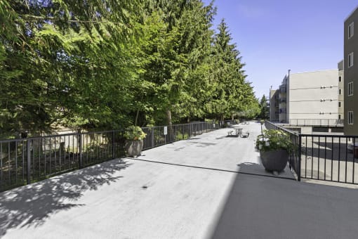 Outdoor Area with Smooth Paving  at West Mall Place Apartment Homes, Everett, 98208