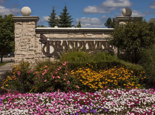 Property Signage at Brandywine Apartments, West Bloomfield, Michigan