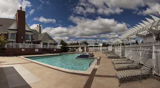 Pool View at Brandywine Apartments, West Bloomfield, MI