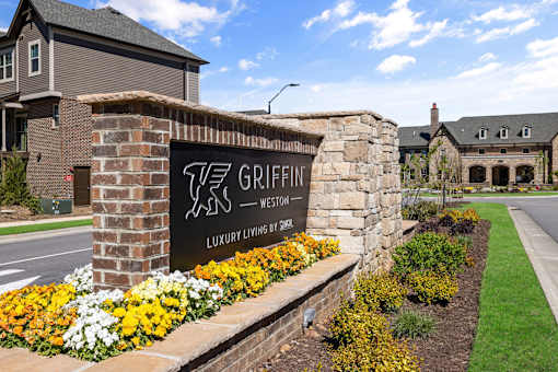 a sign at the entrance of a building at Griffin Weston, North Carolina, 27513