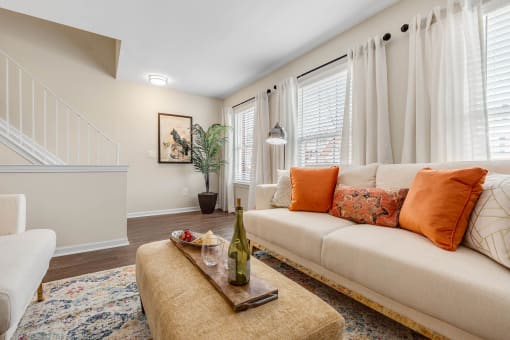 Spacious Living Room at Mainstreet Village, Michigan, 48375