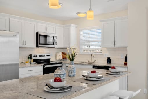 Island Kitchen at Mainstreet Village, Novi, MI, 48375