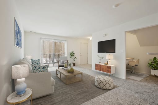 Living Room at Summit Creek, Canton, Michigan