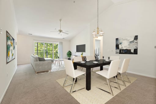 Dining Room at Cidermill Village, Rochester Hills, MI, 48307
