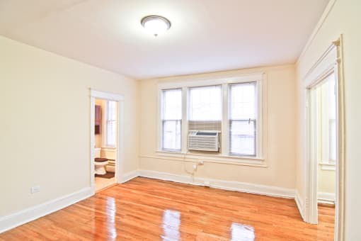 1 bedroom living room at The Asbury