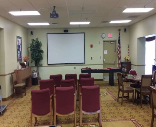Residents Enjoy the Multi Purpose Room