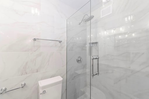 Astor House Master Bath with Walk-In Glass Shower
