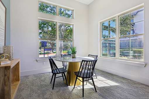 dining room at Vine + Vail Townhomes and Apartments, Grapevine