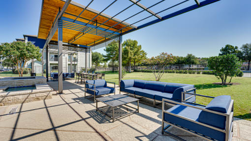 Outdoor Lounge at Highland Luxury Living, Lewisville, Texas