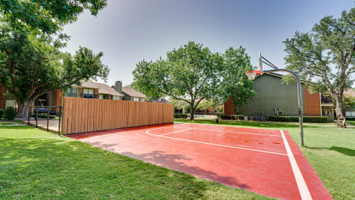 Full Outdoor Basketball Court at Bardin Oaks, Texas, 76018