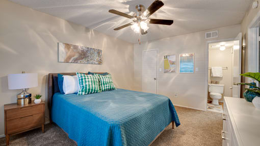 Well Appointed Bedroom at Indian Creek Apartments, Texas