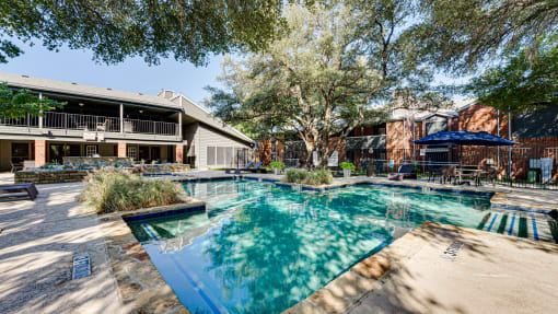 Relaxing Pool at Indian Creek Apartments, Texas