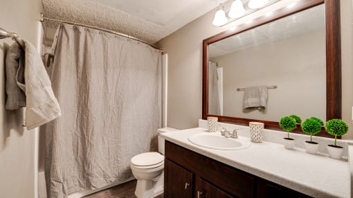 Bathroom at The Manhattan Apartments, Dallas, 75252