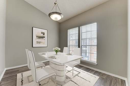 Dining Room at The Manhattan Apartments, Dallas