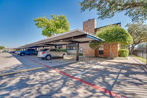 parking lot with cars at Southern Oaks, Fort Worth, TX