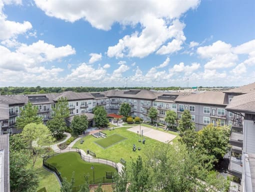 Aerial View at Highline Urban Lofts, Cypress, Texas