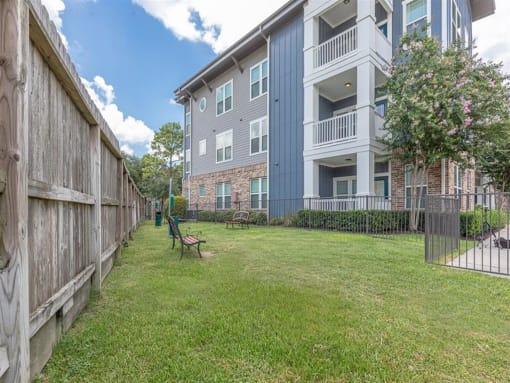 Dog Park at Delray Apartments, Houston, Texas