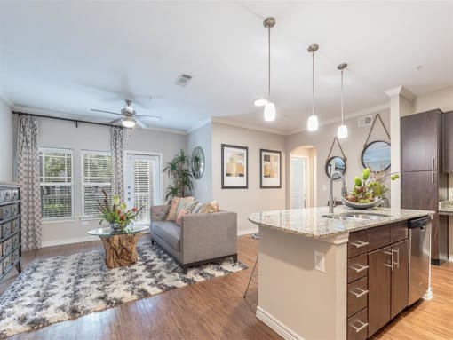Kitchen View at Delray Apartments, Texas, 77077