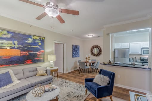 Living And Dining at Wind Dance, Carrollton, TX