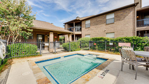 Swimming Pool And Sundeck at Woodland Hills, Irving, Texas