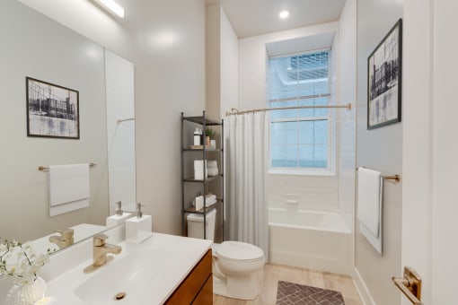 Bathroom decorated