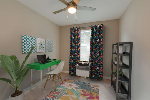 staged office