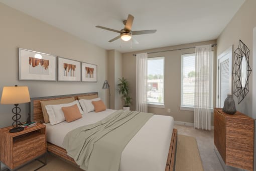 staged bedroom