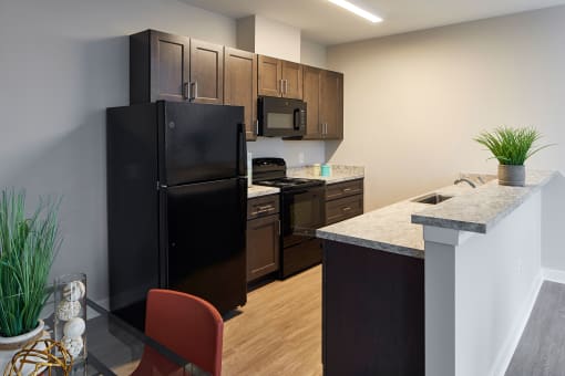 Apartment kitchen area