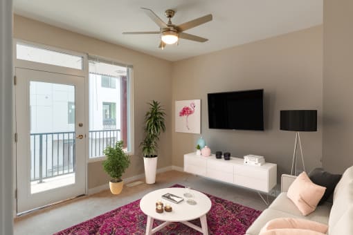 staged living room