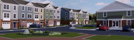 Towns at Padonia rendering
