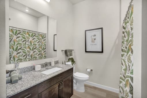 a bathroom with a sink and a toilet
