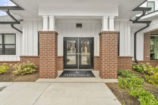 the residences at cedar creek entrance to building