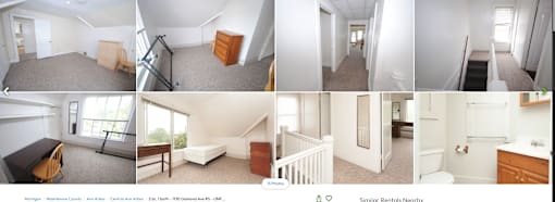 A series of images showing different rooms of a house.