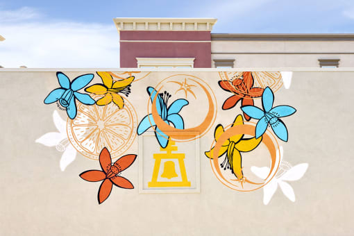 Wall artwork  at Citron Apartment Homes, Riverside, 92506