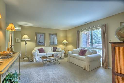 Spacious two bedroom living room